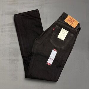 Vintage Levi's 501 XX Button Fly Student Jeans Black Made in USA NWT 26 x 30